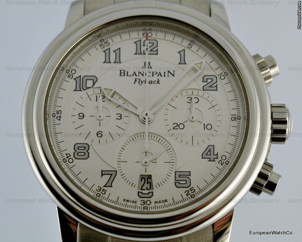 replica Blancpain Flyback Chronograph White Dial SS/SS 38MM WATCHES 1