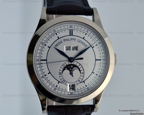 replica Patek Philippe Annual Calendar 18K WG Sector Dial WATCHES 1