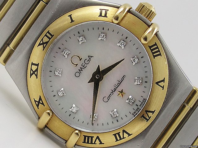 Omega CONSTELLATION Gold/Stahl mit BRILLANTBESATZ aus 2004 WATCHES 2