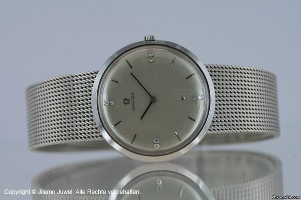 Omega Weissgold Handaufzug mit Diamantzifferblatt WATCHES 2