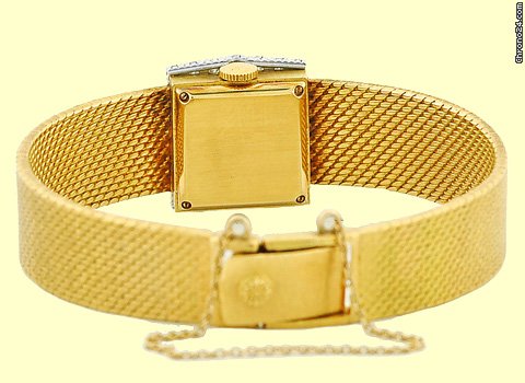 replica Patek Philippe Lady's 18K Yellow Gold Diamond Classic Tank Dresswatch WATCHES 1