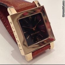 replica Bulgari square SQ27GL gold quartz WATCHES 1
