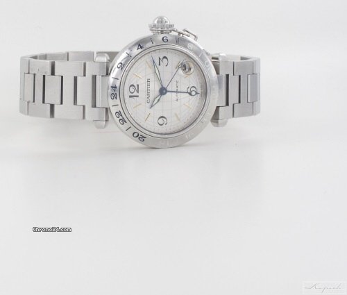 replica Cartier Pasha C Stahl Automatik zwei Zeitzonen GMT WATCHES 1