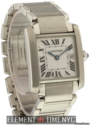 Cartier Tank Francaise Stainless Steel Mid-Size W51011Q3 WATCHES 2