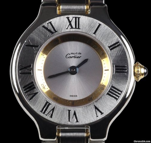 replica Cartier Must de Cartier 21 SS/18K WATCHES 1