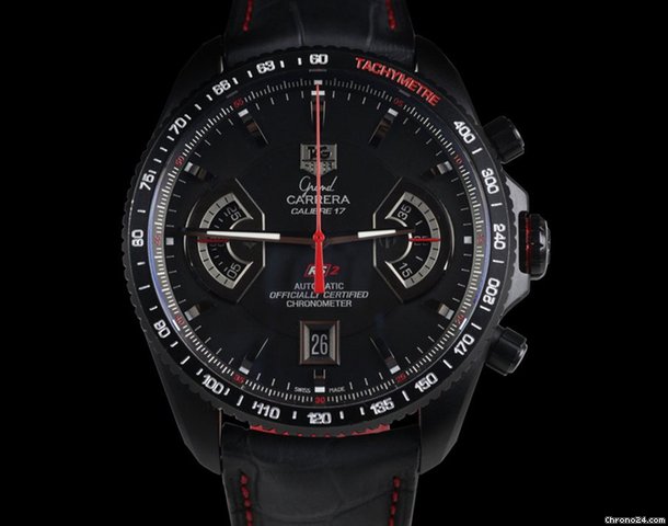 TAG Heuer Grand Carrera RS2 Chronograph Calibre 17 Black Titanium WATCHES 2