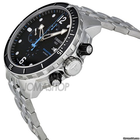 Tissot Seastar Chronograph Black Dial Mens Watch T0664271105700 WATCHES 2