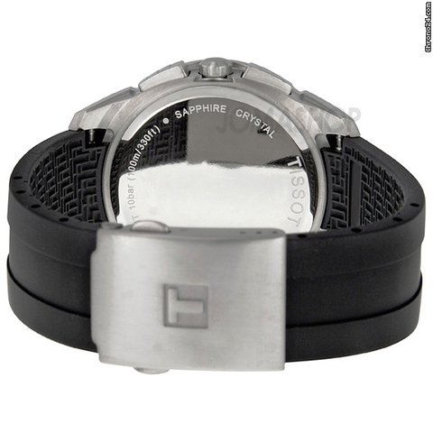replica Tissot T-sport Titanium Black Dial Rubber Mens Watch T0694174705100 WATCHES 1