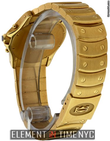 replica Cartier Santos Ronde Chronograph 18k Yellow Gold W1507861 WATCHES 1