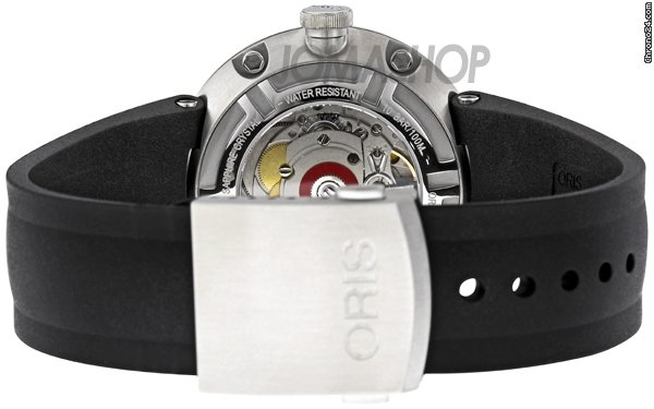 replica Oris TT1 Black Dial Black Rubber Strap Automatic Mens Watch 735-7651-4174RS WATCHES 1