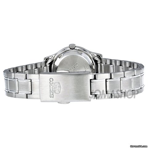 replica Seiko 5 Automatic Black Dial Stainless-Steel Bracelet Ladies Watch SYMD95 WATCHES 1