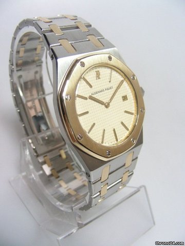 replica Audemars Piguet Royal Oak 35mm steel and gold/or acier cadran crEme /cream dial WATCHES 1 
