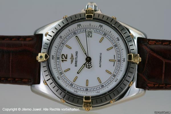 replica Breitling Antares Automatic Stahl / Gold Lederband WATCHES 1