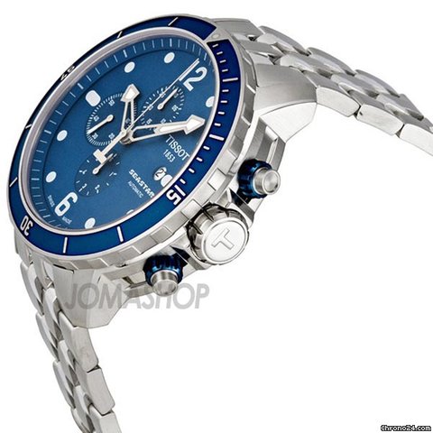 Tissot Seastar Chronograph Blue Dial Mens Watch T066.427.11.047.00 WATCHES 2