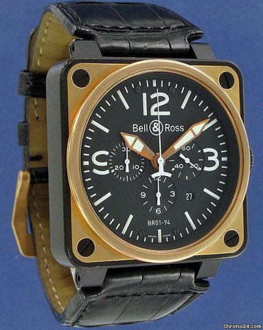Bell & Ross Instrument Chrono Pink Gold & Carbon & Steel WATCHES 2