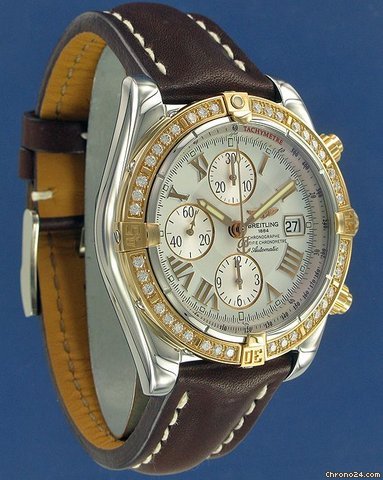 Breitling Chronomat Evolution Pink Gold/Steel/Diamonds !NEW! 34% OFF WATCHES 2