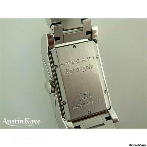 Bulgari Rettangolo steel automatic on bracelet WATCHES 2