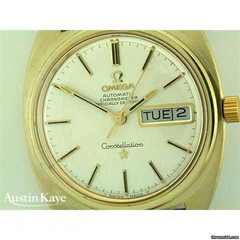 Omega Constellation Gold-capped automatic day-date on strap WATCHES 2