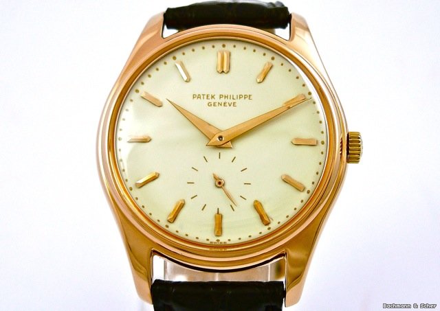 replica Patek Philippe Calatrava Ref.: 2526 rose gold, enamel dial, Cal.: 600 WATCHES 1