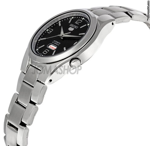 Seiko 5 Black Dial Stainless Steel Mens Watch SNK623 WATCHES 2