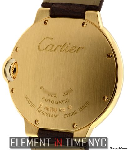 replica Cartier Ballon Bleu 18k Yellow Gold 36mm Silver Dial W6900356 NIB WATCHES 1
