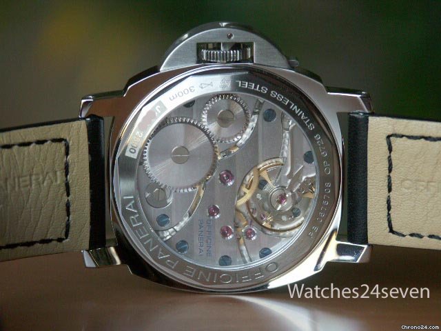replica Panerai PAM 112 N Base Model 44 mm SS with black sandwich dial Retail WATCHES 1
