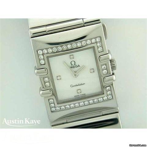 replica Omega Quadra Constellation steel quartz movement on bracelet WATCHES 1