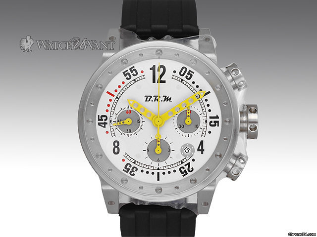 B.R.M V-12 Automatic Chronograph - Ref. V12/44 - 44mm Stainless Steel Piston Shaped Case - Brand New WATCHES 2