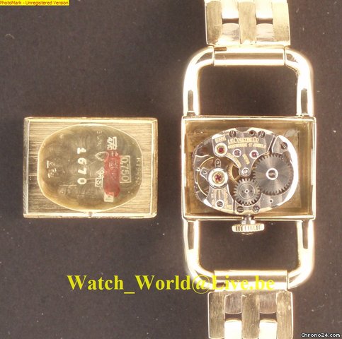 Jaeger-LeCoultre Rare Etrier HermEs Full 18k solid gold (year: 1960') WATCHES 2