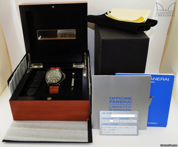 Panerai PAM0009 OP6521 LUMINOR BASE PVD B L DIAL WATCHES 2