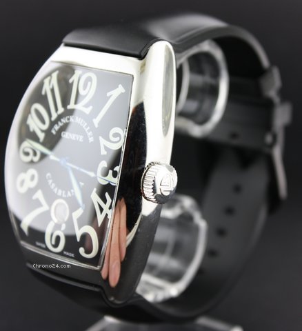 replica Franck Muller Casablanca black dial black rubber strap WATCHES 1