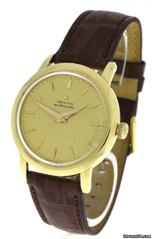 Zenith Hammerautomatik Automatik 750/Gelbgold an Lederband WATCHES 2