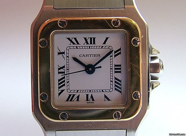 Cartier Santos Lady Automatique Stahl-Gold WATCHES 2
