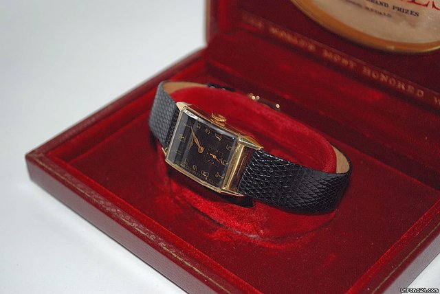 replica Longines 14k Solid Gold Gents Art Deco Vintage Watch WATCHES 1