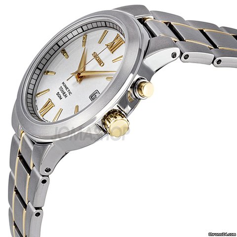 Seiko Kinetic Silver Dial Mens Watch SKA485 WATCHES 2