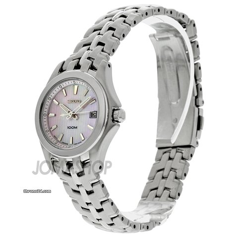 Seiko Dress Pink Mother of Pearl Dial Stainless Steel Ladies Watch SXDB87 WATCHES 2