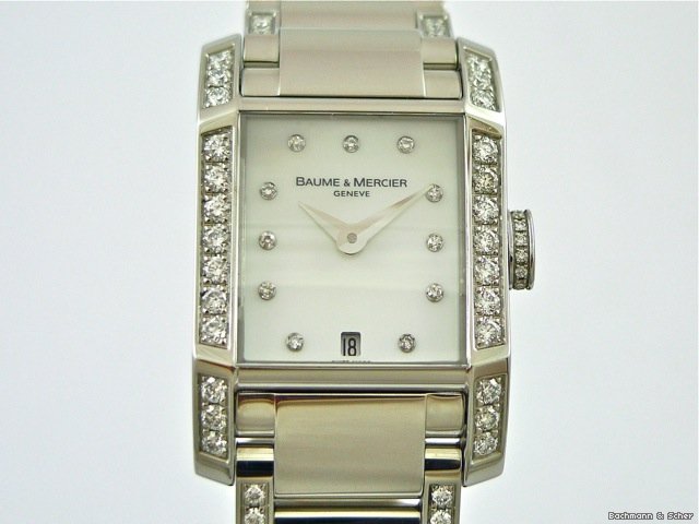 replica Baume & Mercier DIAMOND, Lady's Diamond Set, Stainless Steel, Unworn WATCHES 1