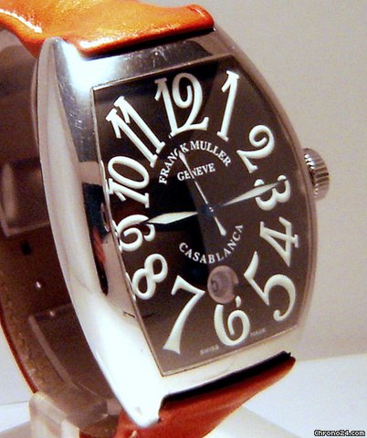 Franck Muller CURVEX CASABLANCA 8880 C DT UOMO ACCIAIO PELLE WATCHES 2