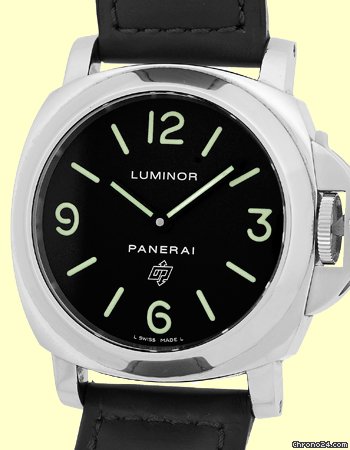 Panerai Gent's Stainless Steel 44mm Luminor Base Logo Dial Strapwatch WATCHES 2