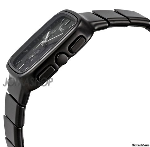 Rado True R5.5 Black Dial Chronograph Ceramic Mens Watch R28886162 WATCHES 2