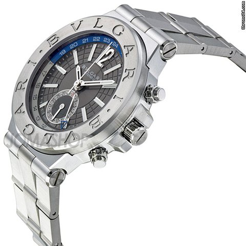 Bulgari Diagono Professional GMT Grey Dial Automatic Mens Watch DG40C14SSDGMT WATCHES 2