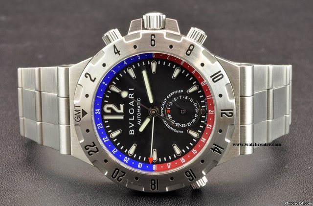 Bulgari S/S Diagono Professional GMT B&P CH40S WATCHES 2