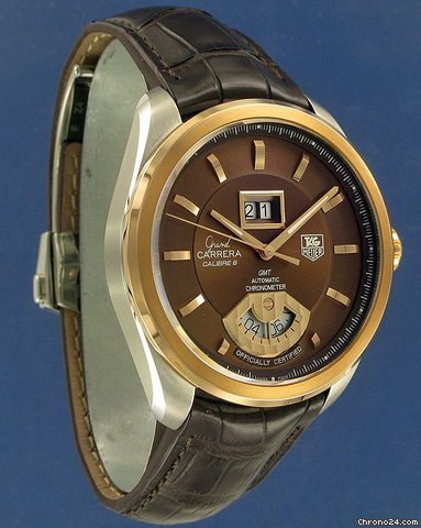 TAG Heuer Grand Carrera GMT Calibre 8RS Gold/Steel !!NEW!! WATCHES 2