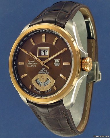 replica TAG Heuer Grand Carrera GMT Calibre 8RS Gold/Steel !!NEW!! WATCHES 1