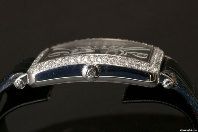 replica Franck Muller Oro Bianco con diamanti Long Island WATCHES 1 
