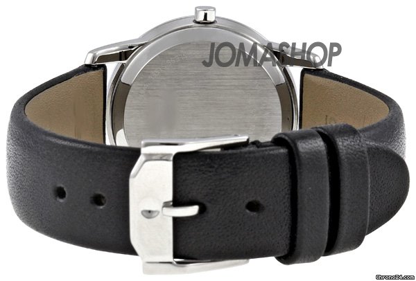 replica Movado Museum Black Dial Black Leather Strap Ladies Watch 0606503 WATCHES 1