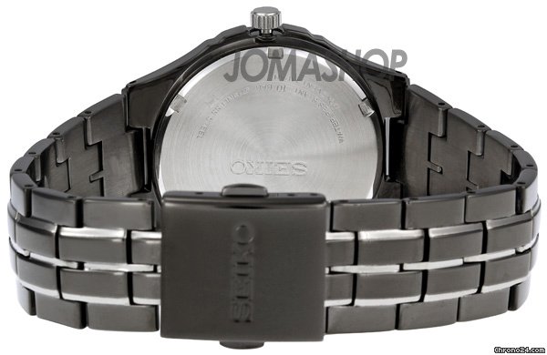 Seiko Solar Date Black Dial Mens Watch SNE125 WATCHES 2