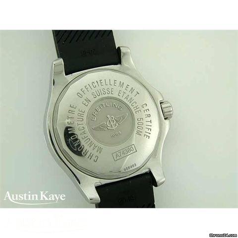 replica Breitling Colt steel quartz on rubber strap WATCHES 1