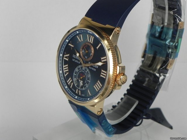replica Ulysse Nardin MAXI MARINE CHRONO 43MM ROSE GOLD WATCHES 1