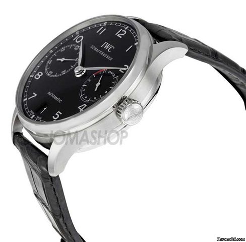 IWC Portuguese Automatic Steel Black Mens Watch IW500109 WATCHES 2